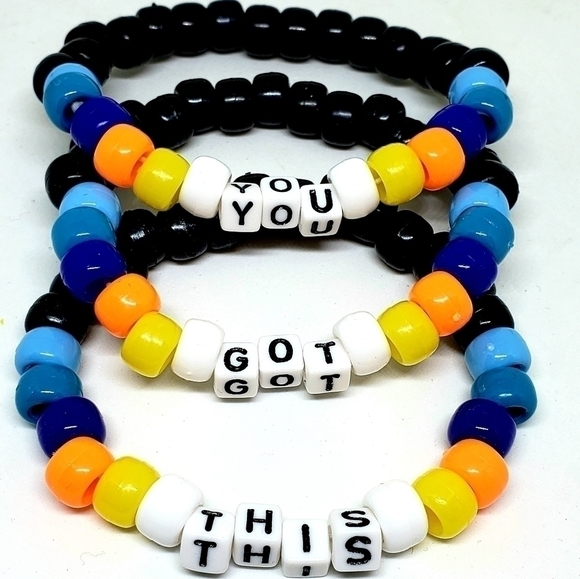 Kandi Word Bracelet Set "You Got This" - Picture 3 of 3